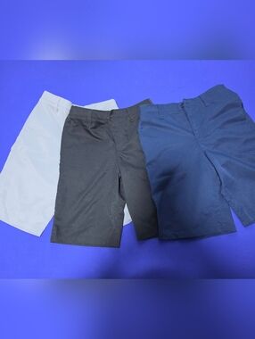 Under Armour Boys's Black, Gray and Navy Performance Shorts